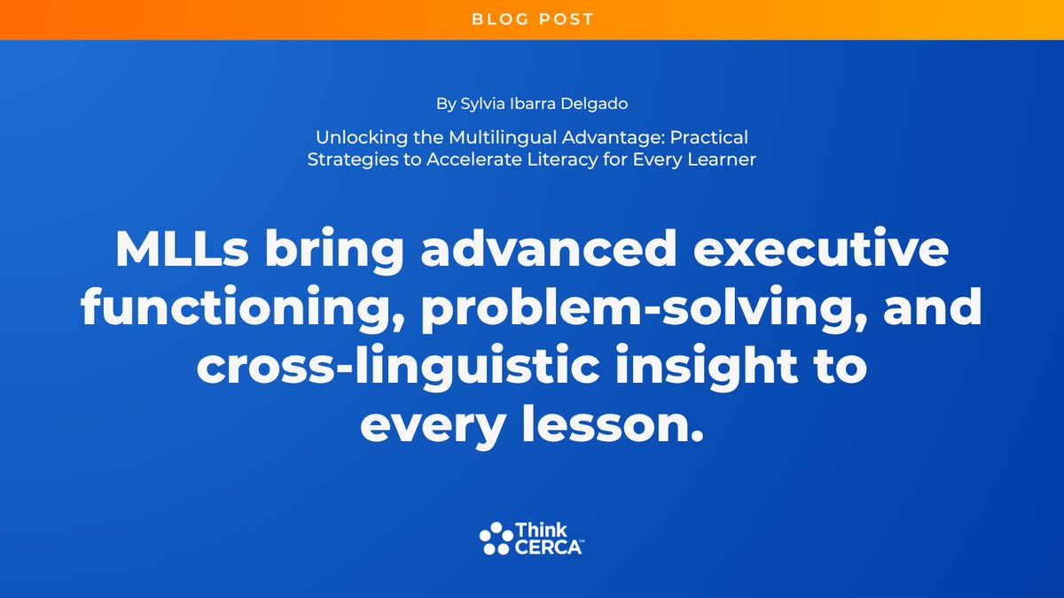 What if multilingual learners weren’t seen as “behind”—but ahead?
ThinkCERCA’s latest blog unpacks strategies that challenge deficit mindsets and uplift emerging bilinguals through rigorous, scaffolded instruction.
🔗 bit.ly/4nEtUZJ