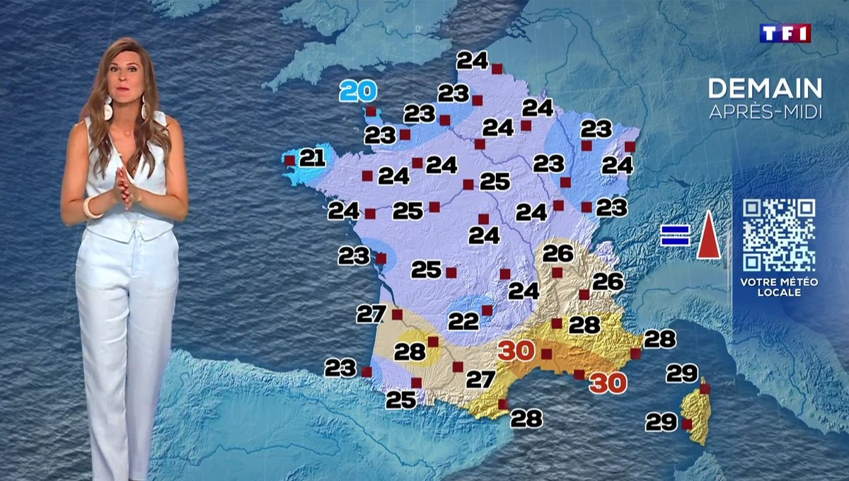 ☔Ce lundi soir, <a href="/Dana_Prepy/">Daniela Prepeliuc</a> fait le point sur vos prévisions #Météo sur <a href="/TF1/">TF1</a> !