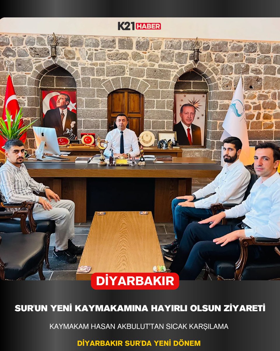 K21Haber (@k21haber) on Twitter photo Sur Kaymakamı Hasan Akbulut’a Hayırlı Olsun Ziyareti
<a href="/hasanakbulut24/">Hasan Akbulut</a> <a href="/SuleymanArslanx/">Süleyman Arslan</a> <a href="/ahmtcnarslan/">Ahmet Can Arslan</a> #Diyarbakır #Sur
k21haber.com/haber/sur_kaym… Sur Kaymakamı Hasan Akbulut’a Hayırlı Olsun Ziyareti
<a href="/hasanakbulut24/">Hasan Akbulut</a> <a href="/SuleymanArslanx/">Süleyman Arslan</a> <a href="/ahmtcnarslan/">Ahmet Can Arslan</a> #Diyarbakır #Sur
k21haber.com/haber/sur_kaym…