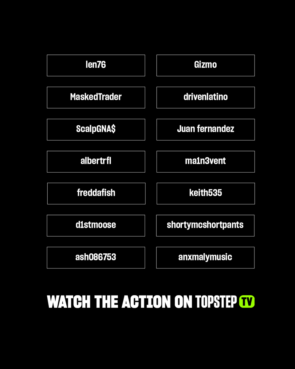 TopstepTV's tweet image. 🚨 Another TopstepVIP roster just dropped.
Coach Ray, your squad is locked in 🔒
Think you made the cut? Tap in and see who’s stepping up → bit.ly/457jglB
Follow @TopstepTV for updates all week! bit.ly/3SVP4oj
#TopstepVIP #TopstepTV #FuturesTrading…