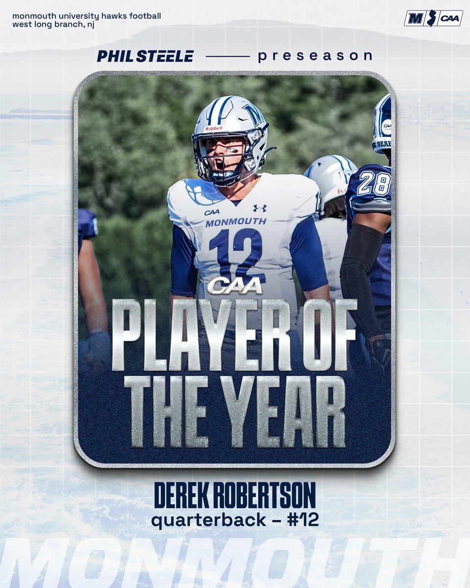 Monmouth Football (@muhawksfb) on Twitter photo .<a href="/philsteele042/">Phil Steele</a> dropping Hawks HEAT π₯π₯
π£ 12 Hawks named to Preseason All-Conference Teams!
βοΈ QB Derek Robertson earns CAA Preseason Offensive Player of the Year honors
#FlyHawks .<a href="/philsteele042/">Phil Steele</a> dropping Hawks HEAT π₯π₯
π£ 12 Hawks named to Preseason All-Conference Teams!
βοΈ QB Derek Robertson earns CAA Preseason Offensive Player of the Year honors
#FlyHawks