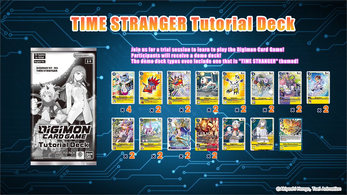 digimon_tcg_SP's tweet image. 📰[NOTICIA]📰

Revelado ahora si, al completo, cartas y cantidades del TIME STRANGER Tutorial deck!!!

Donde podremos conseguir promos!