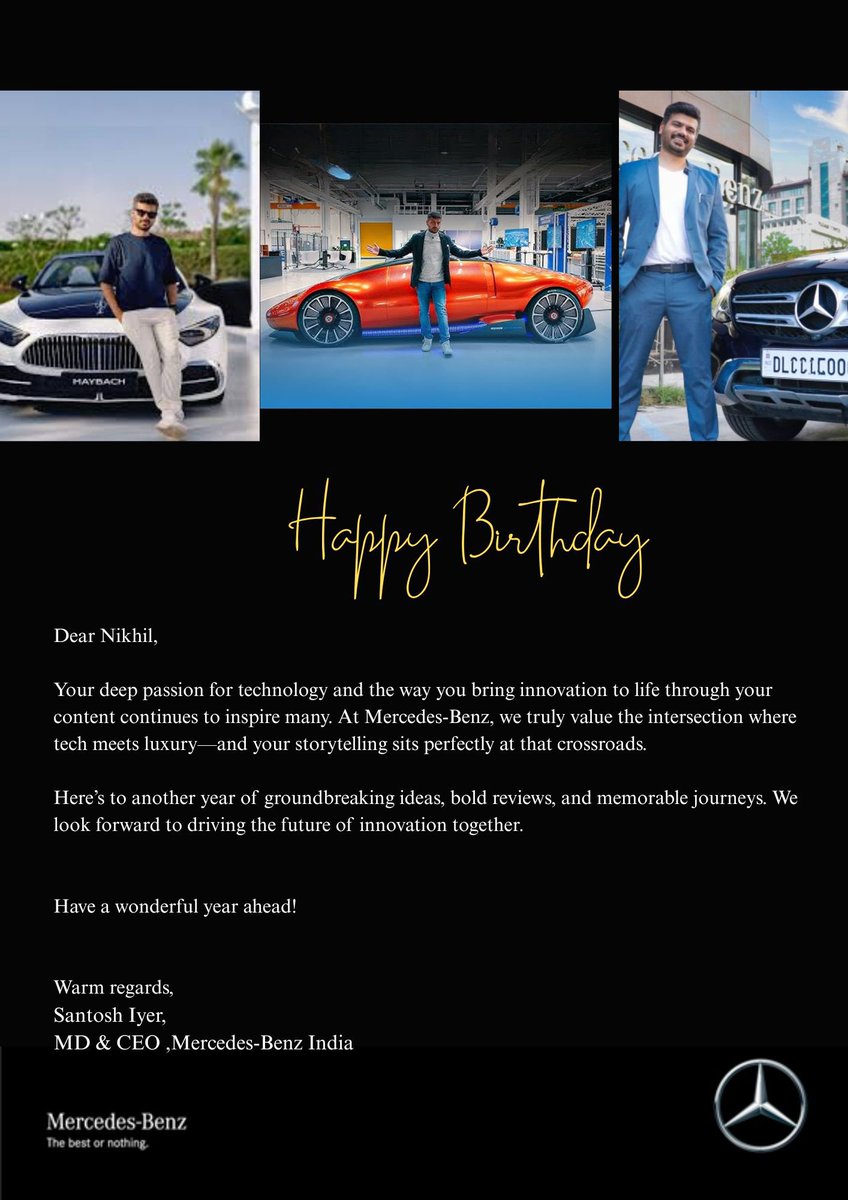 Thank you so much <a href="/santiyer/">Santosh Iyer</a> 
<a href="/MercedesBenzInd/">Mercedes-Benz India</a> 

This is heartwarming 🤗