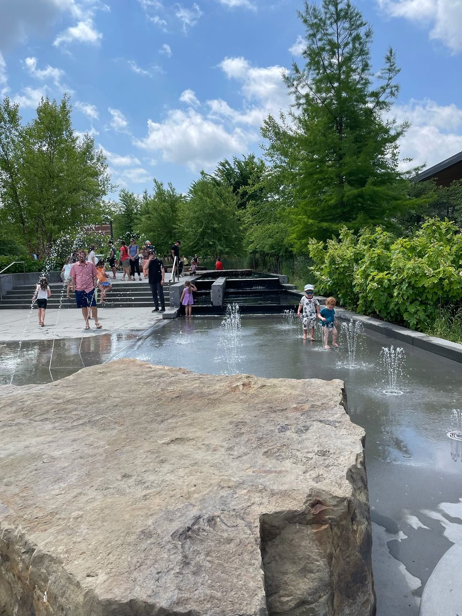 The Water Rill at Promenade Park is up and running again!  ☀️💧