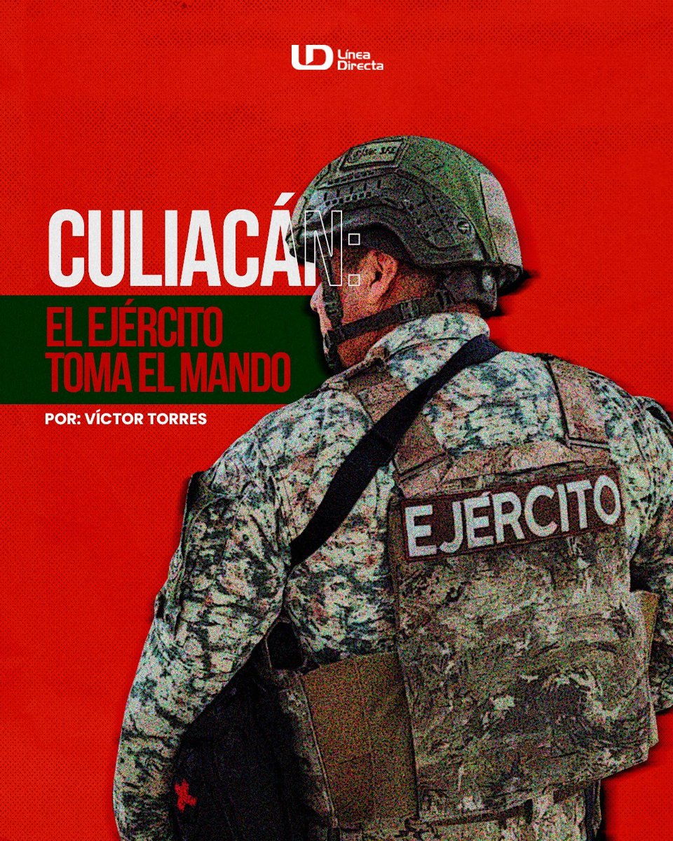 Culiacán📍: el Ejército🪖 toma el mando

La llegada de fusileros paracaidistas a Culiacán📍 no es cosa menor. Esta fuerza élite del Ejército solo se despliega cuando la situación es delicada y ya...

Te invito a leer📲 mi columna 👇🏼

lineadirectaportal.com/opinion/culiac…