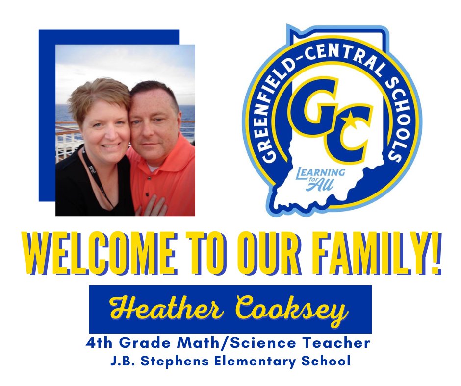 GC_CSC's tweet image. 🎉Help us welcome Heather Cooksey to the GC Family!
🧑🏼🏫Mrs. Cooksey will be a 4th Grade Teacher at JB Stephens Elementary School.
🫶🏼Get to know Mrs. Cooksey facebook.com/profile.php?id…
#1GC