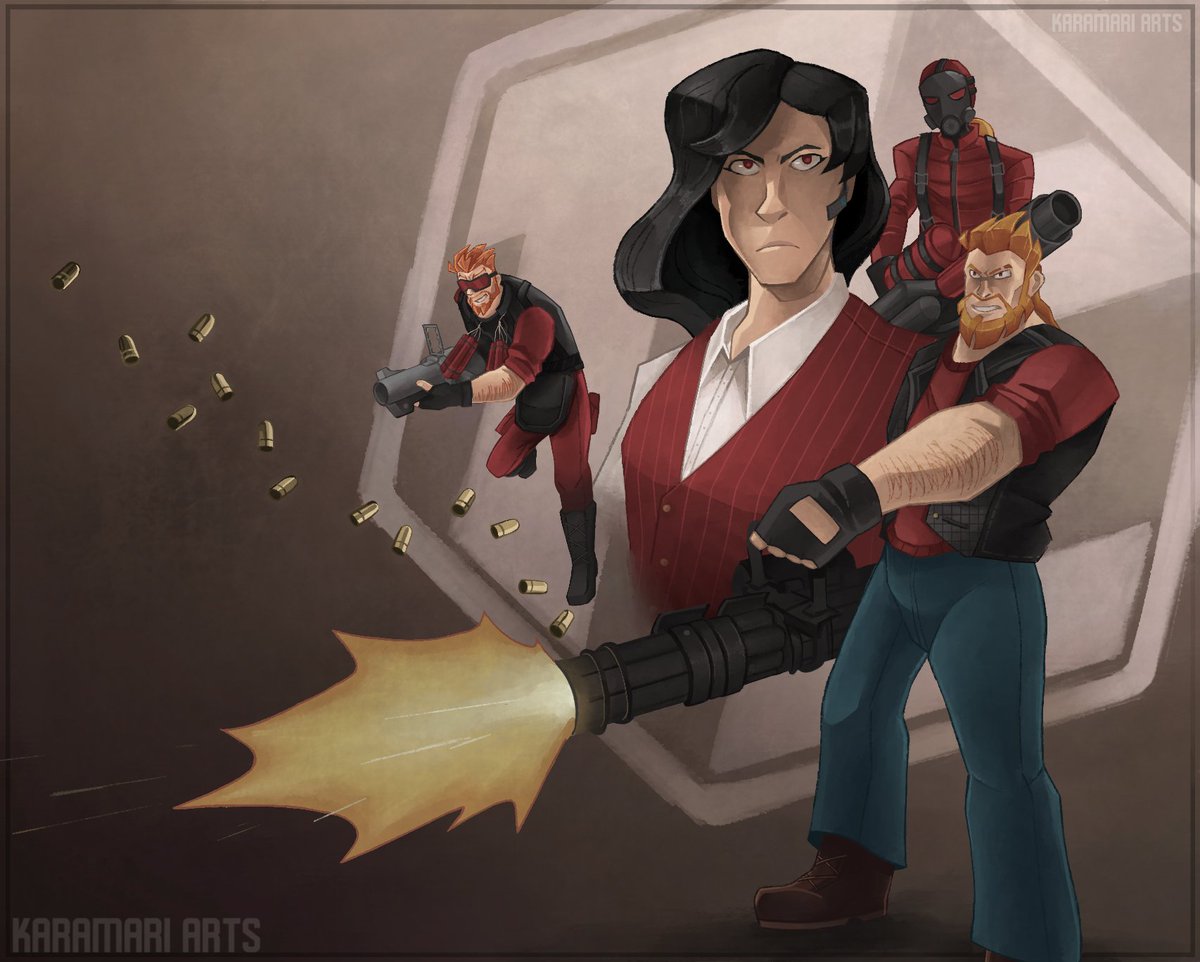 KaramariArts's tweet image. Red will Shred #TC2 #TypicalColors2