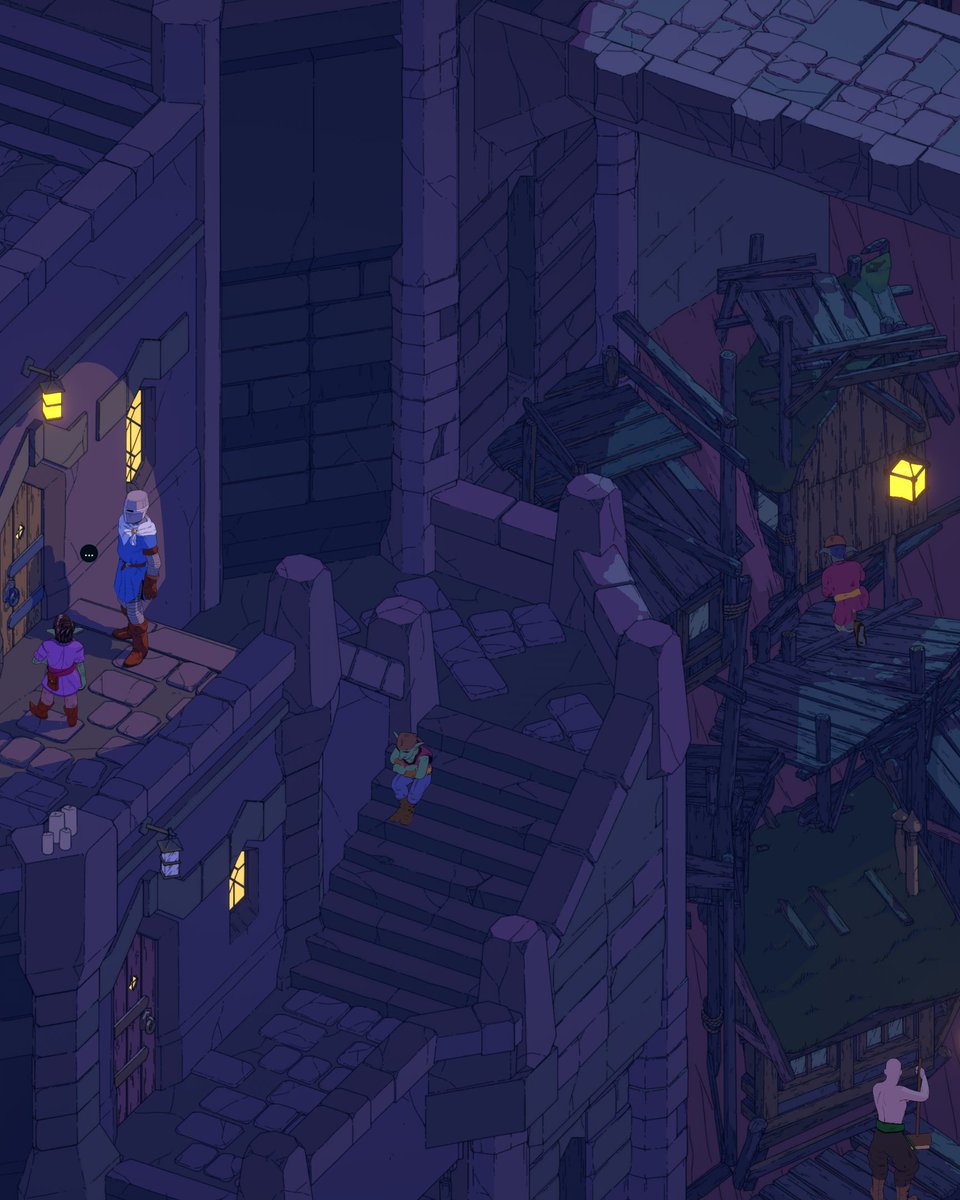 The isometric nature of Esoteric Ebb unfortunately only allows you to see one side of the sprawling apartment complexes built into the sides of the Tolstad crevice. 
But it's probably good from a gameplay perspective, since it'll be way easier to find the right apartment.
