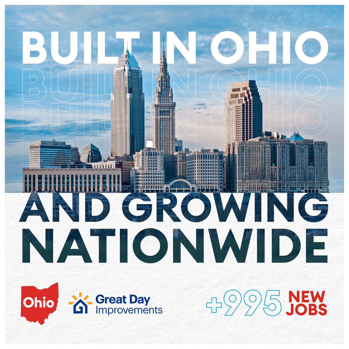Nearly 1,000 new jobs for Ohio! Great Day Improvements has announced their expansion, showing confidence in their home state to support increased production that will strengthen some of the nation’s most recognizable home improvement brands. 

➡️ jobsohio.com/news-press/gre…