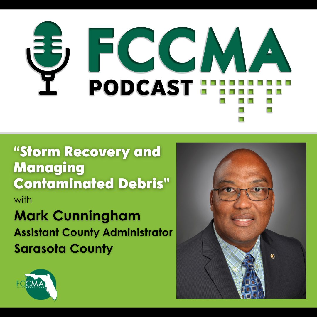On our latest episode of the #FCCMAPodcast, Mark Cunningham, the immediate past president of FCCMA, discusses Sarasota County’s back-to-back storm recovery efforts in 2024. Listen now at bit.ly/4lSUw86. #PressPlayMonday