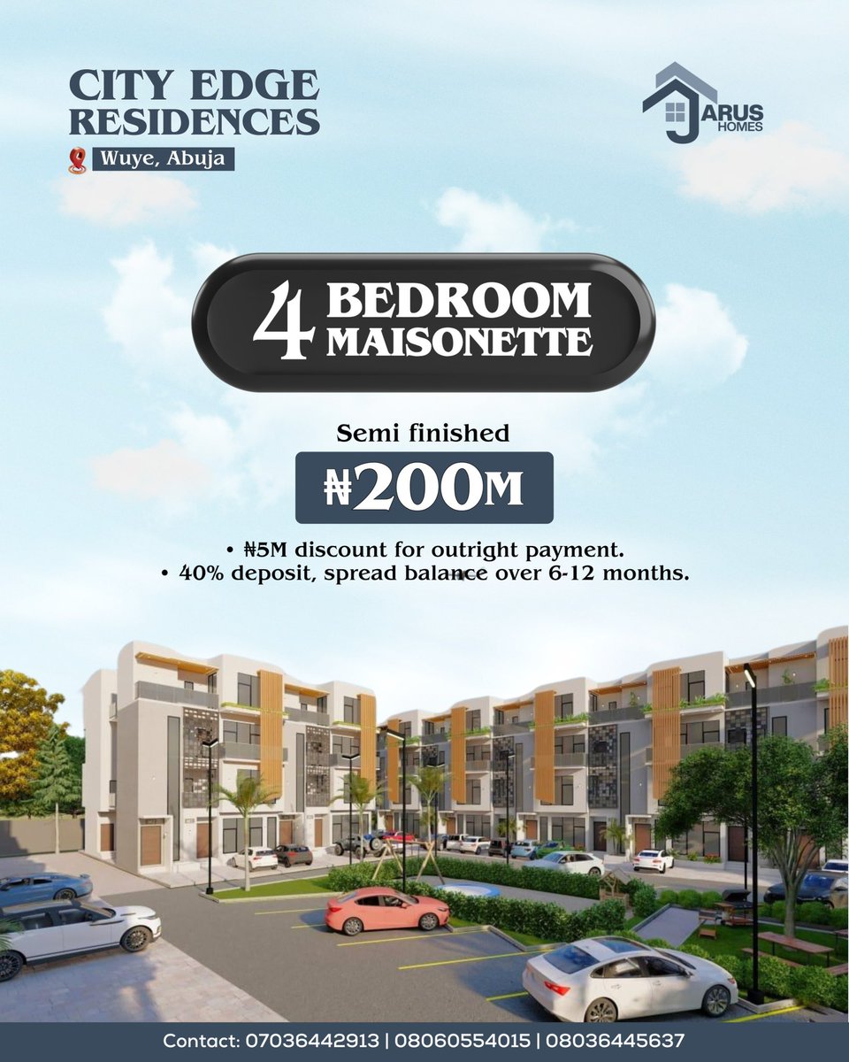 SirJarus's tweet image. Dear Super Falcons 

Congrats on your victory.

Oya, bring that $100k and add $30k to it and @JarusHomes will give you a flat (maisonette) in Wuye, Abuja (semi-finished). 

Generational property in a prime Abuja location. 

Gbe wa

Our DM is open