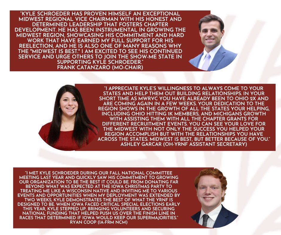 Thank you to the leaders across the Midwest for their support!