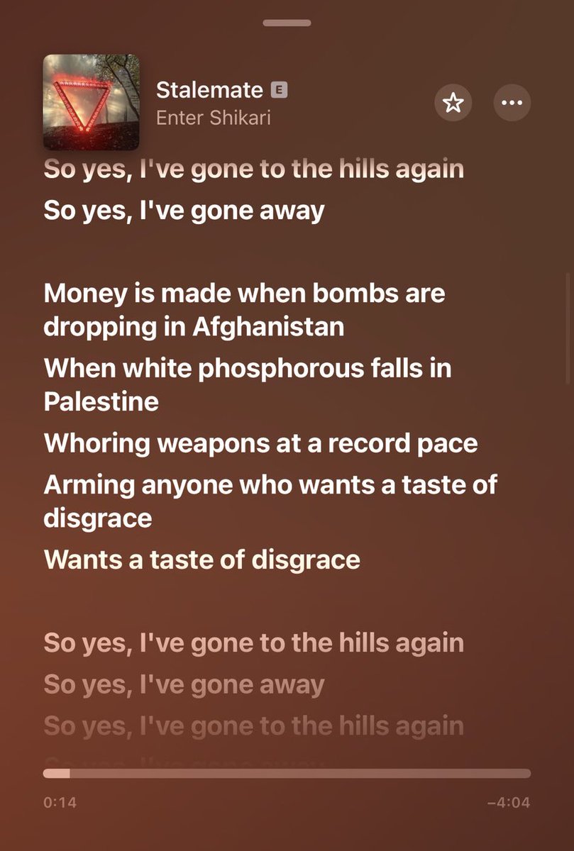 a reminder that enter shikari has been talking about palestine for well over a decade now 

be like shikari
