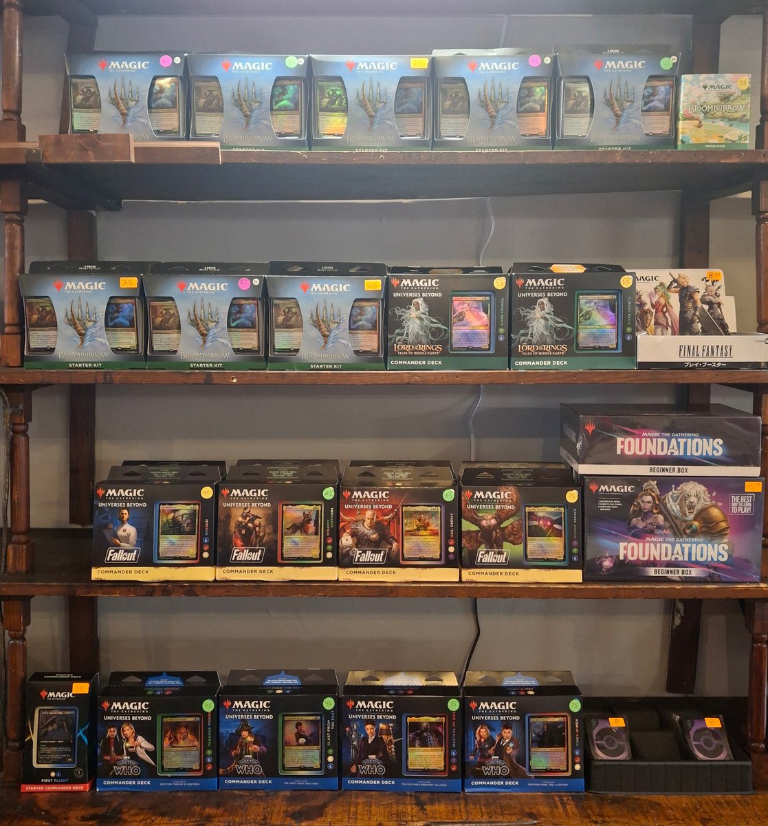 TurnbuckleWorld's tweet image. Our Magic the Gathering Commander Decks are restocked at Turnbuckle World!! Fallout, Dr. Who, Lord of the Rings and more! We are open Tuesday-Saturday from 10am-7pm. Located at 190 East Main Street, Mount Vernon Ky.