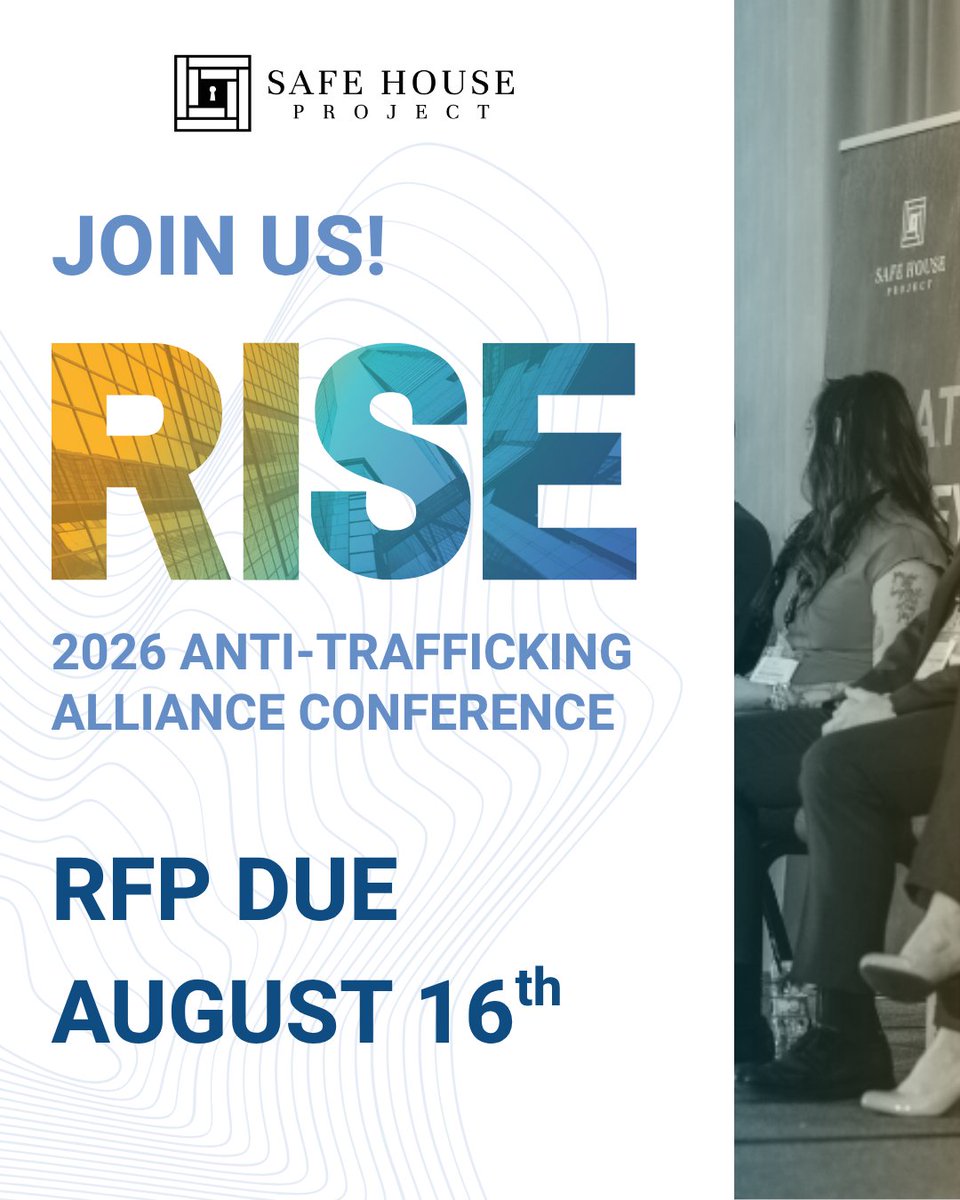 📣 Call for Proposals

We’re now accepting proposals for breakout sessions at the 2025 Anti-Trafficking Conference! Share your expertise, insights, and innovative approaches to equip practitioners across the country. 

Submit yours before August 16th: share.hsforms.com/13xbLKtF2SMW2J…