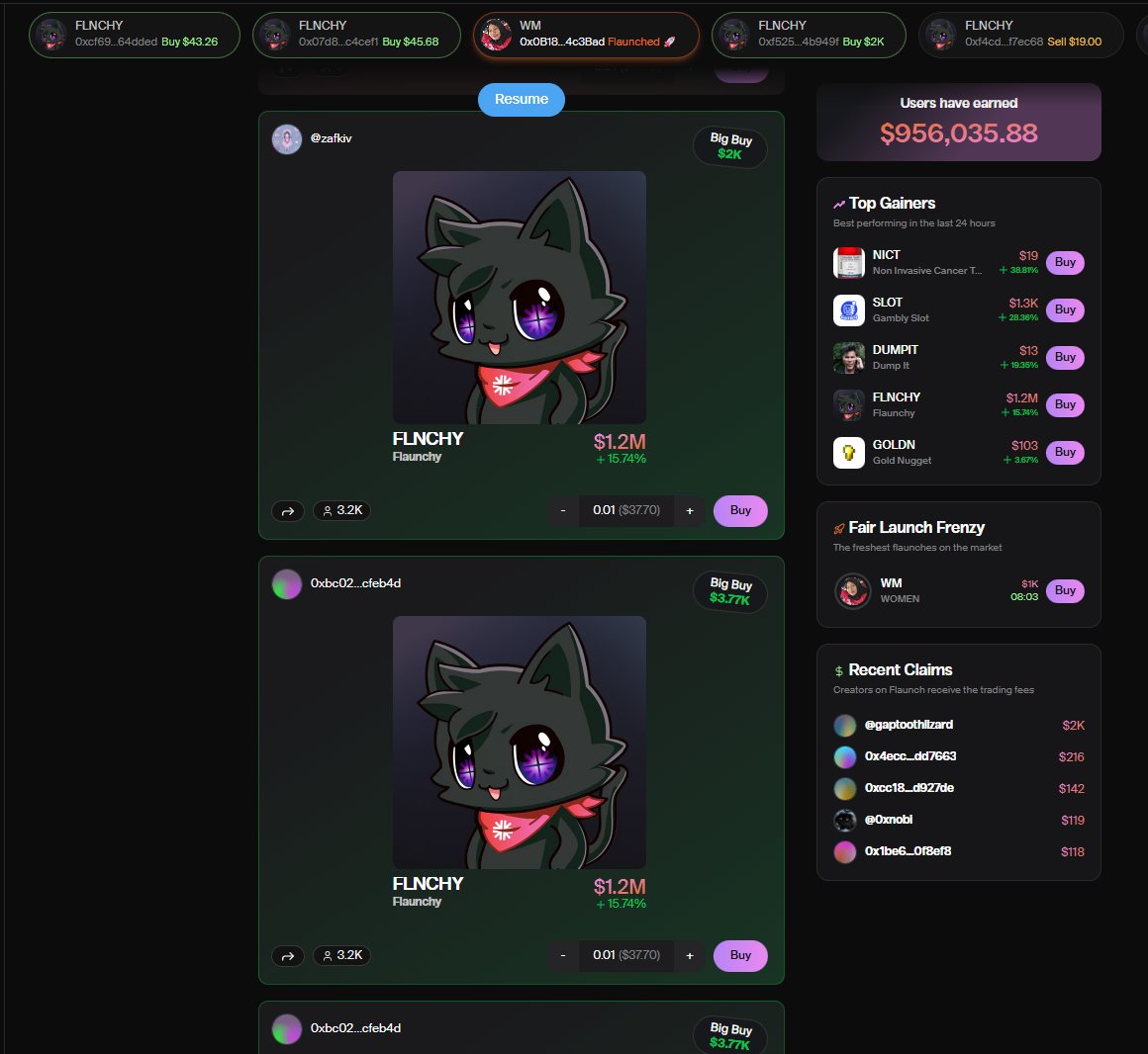 0xnobi's tweet image. sheeesh $FLNCHY getting some buys

what do they know?