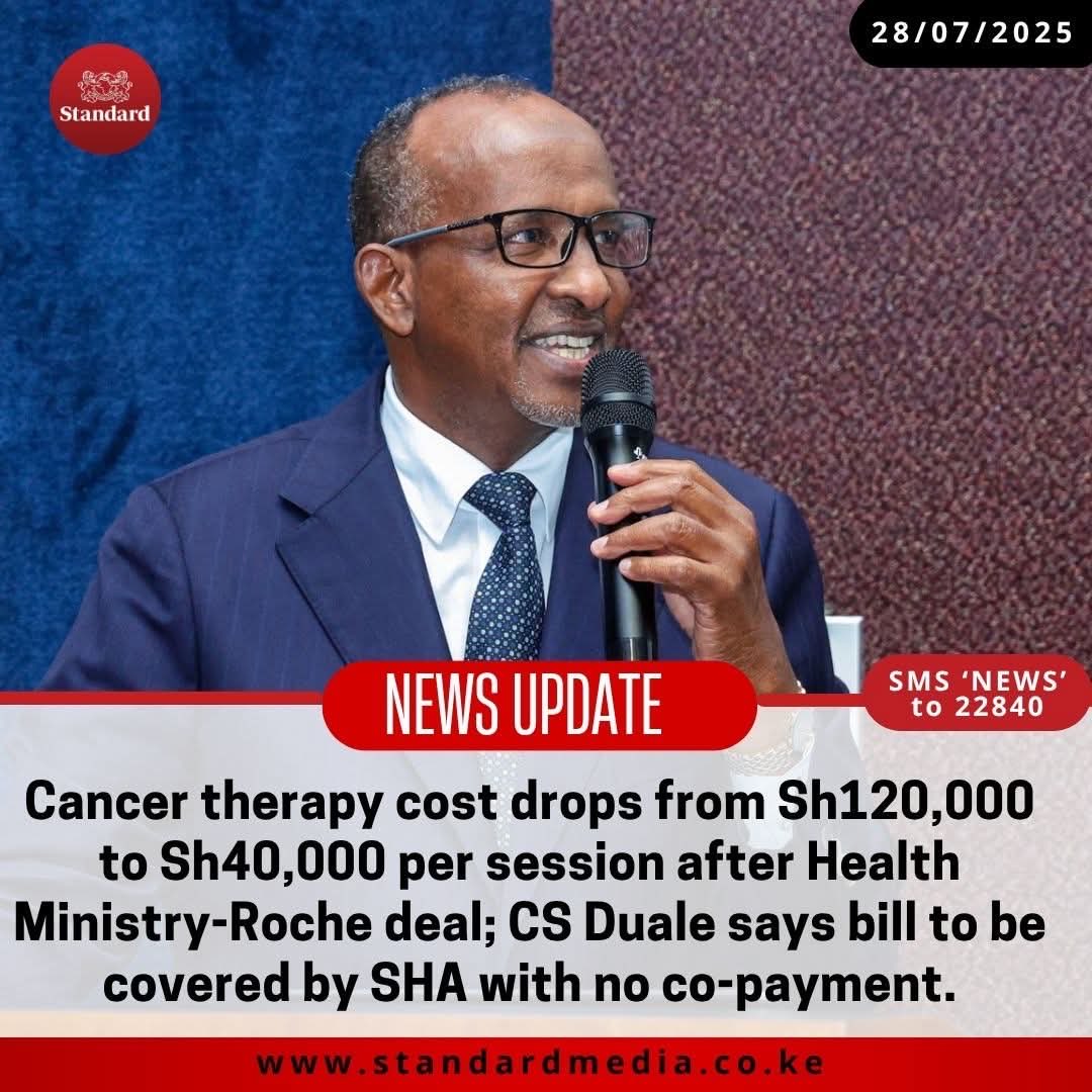 BiancaNaom1's tweet image. President William Ruto once said no Kenyan will sell their piece of land/property when they need medical care; we are on course to realise that dream. This is a major relief to cancer patients! The landmark partnership between the Ministry of Health and global pharmaceutical…