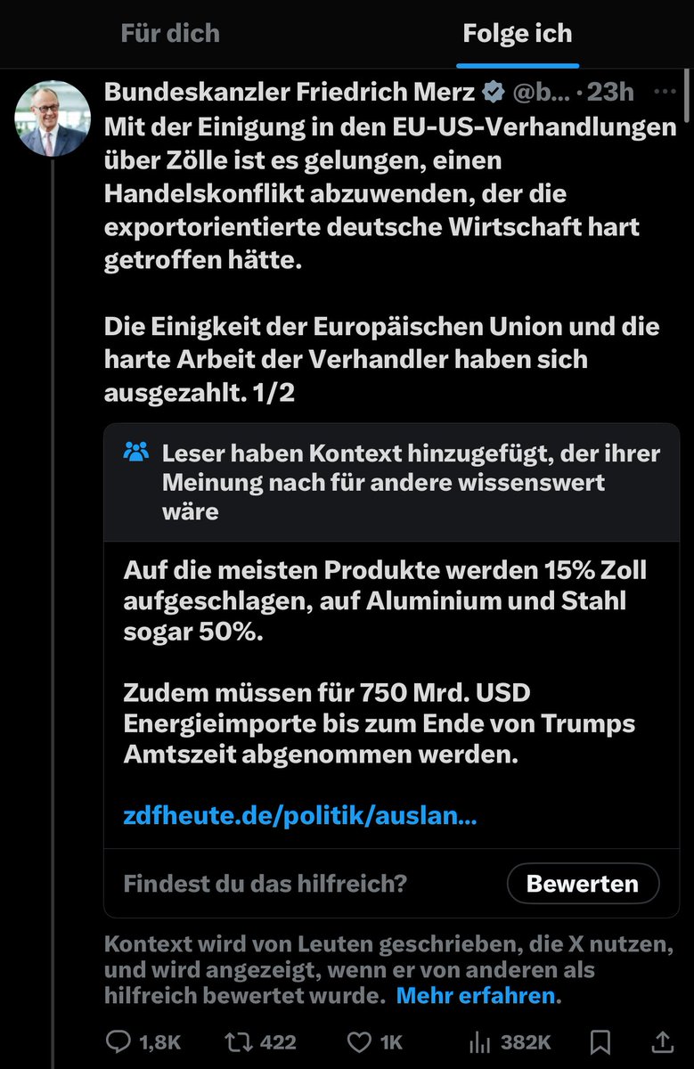 Fritze April-April kriegt ein Community Note 😂🤥

Scho kacke, wenn X nicht GEZ-abhängig ist.