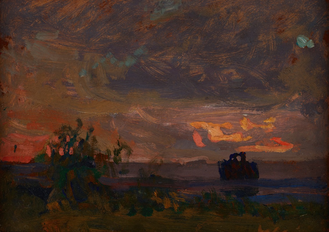AnaLolaNeva's tweet image. Jan Stanisławski (1860–1907) 
&quot;Evening&quot;, 1906
