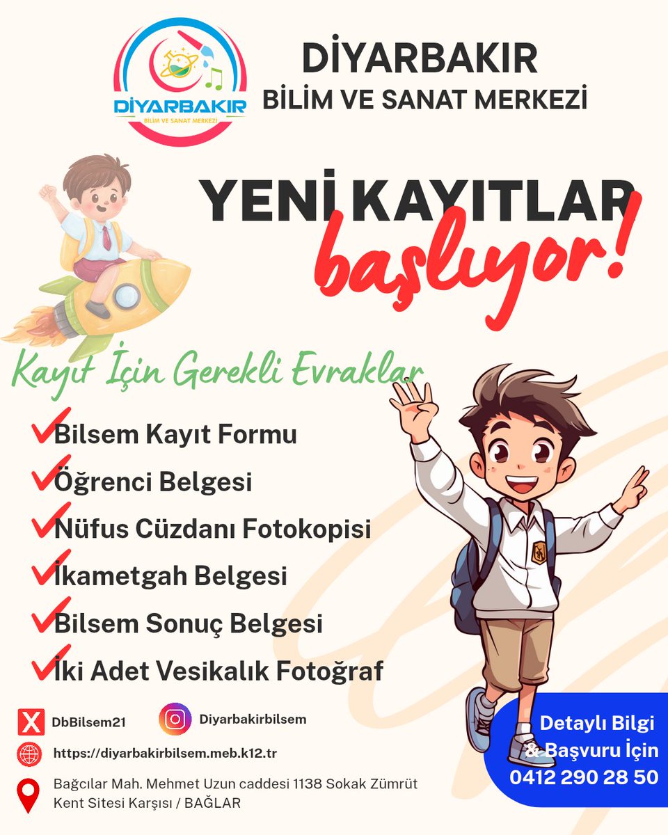 📣 Merkezimizi ilk defa kazanan öğrencilerimiz için kayıtlarımız başladı.
<a href="/Diyarbakirmem/">Diyarbakır İl Millî Eğitim Müdürlüğü</a> 
<a href="/sadoglu_salih/">Salih Sadoğlu</a> <a href="/BaglarKaymakam/">Bağlar Kaymakamlığı</a> <a href="/BaglarMEM21/">Bağlar İlçe Milli Eğitim Müdürlüğü</a> <a href="/MEHMETKANT90461/">MEHMET KANTAR</a>