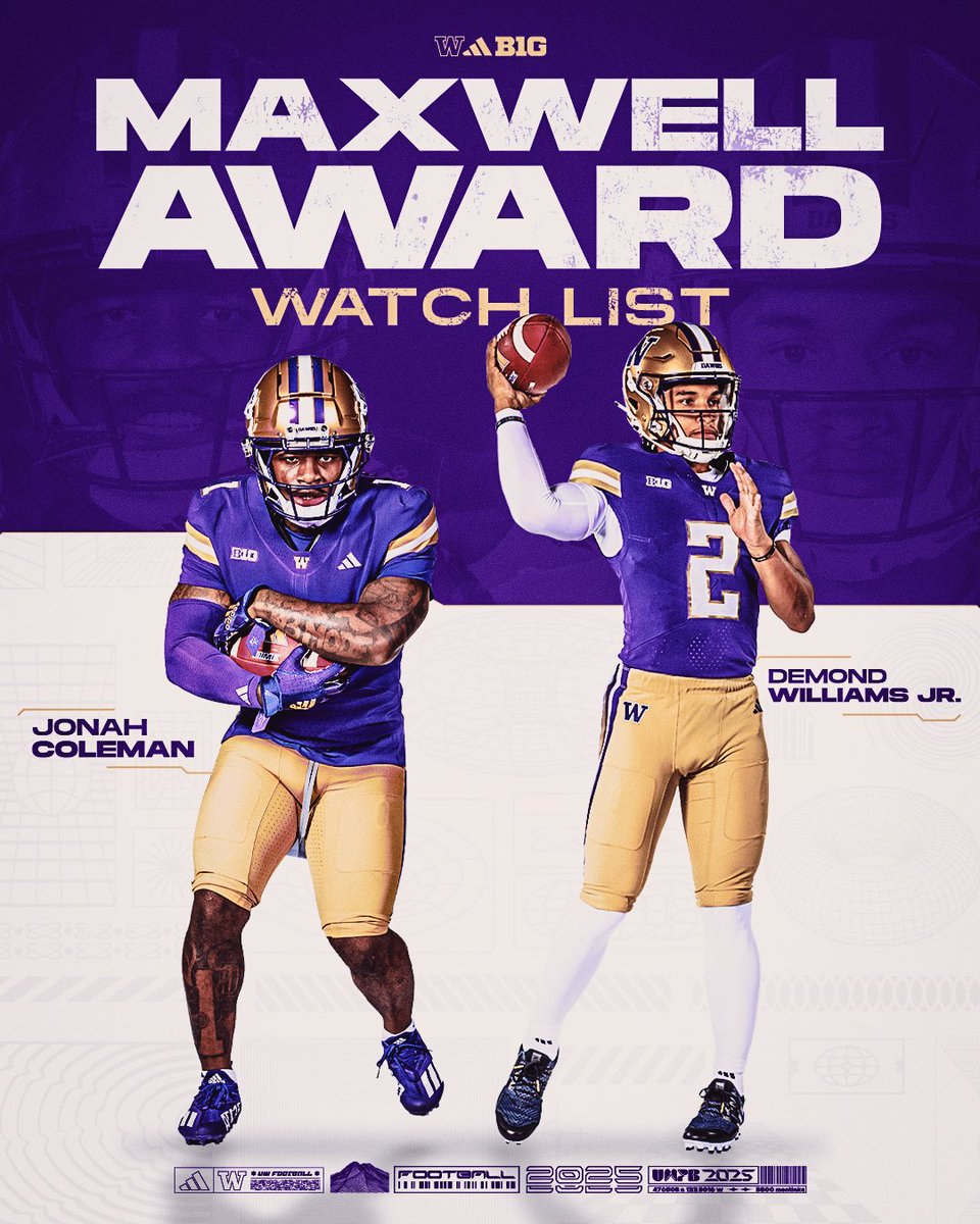 Jonah and Demond ➡️ Maxwell Award pre-season watch list 🙌

<a href="/MaxwellFootball/">Maxwell Football</a>