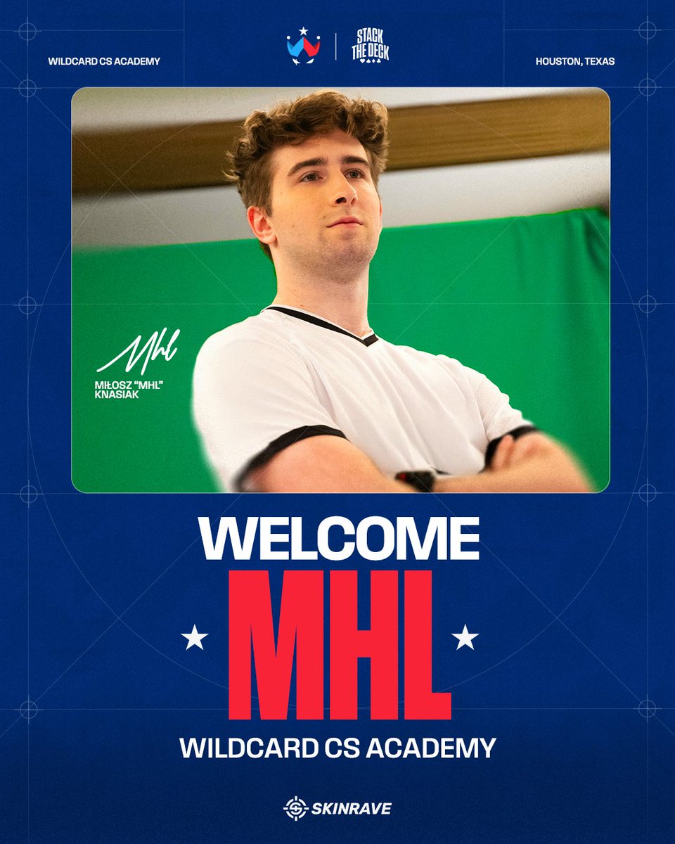 Wildcard (@wildcard_gg) on Twitter photo π¨ When you move 1 π΅π± AWP up, you have to retool with another. Give a warm welcome to <a href="/mhLCSGO/">MiΕosz Knasiak</a>, as he joins Wildcard Academy!
#WildcardCS | #StackTheDeck π¨ When you move 1 π΅π± AWP up, you have to retool with another. Give a warm welcome to <a href="/mhLCSGO/">MiΕosz Knasiak</a>, as he joins Wildcard Academy!
#WildcardCS | #StackTheDeck