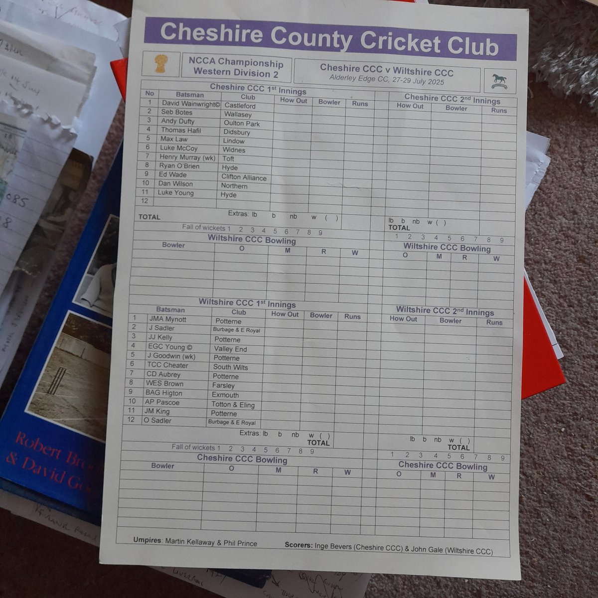 Enjoyable day watching <a href="/CheshireCCC/">CheshireCCC</a> play Wiltshire at Alderley Edge.