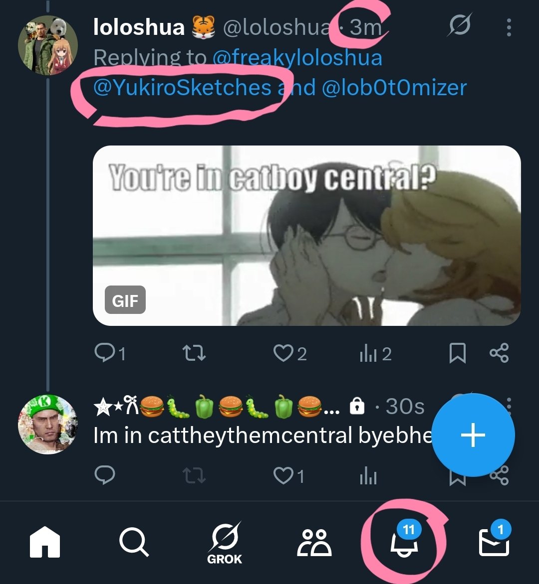 YukiroSketches's tweet image. I sure do wonder what these 11 notifs could be about