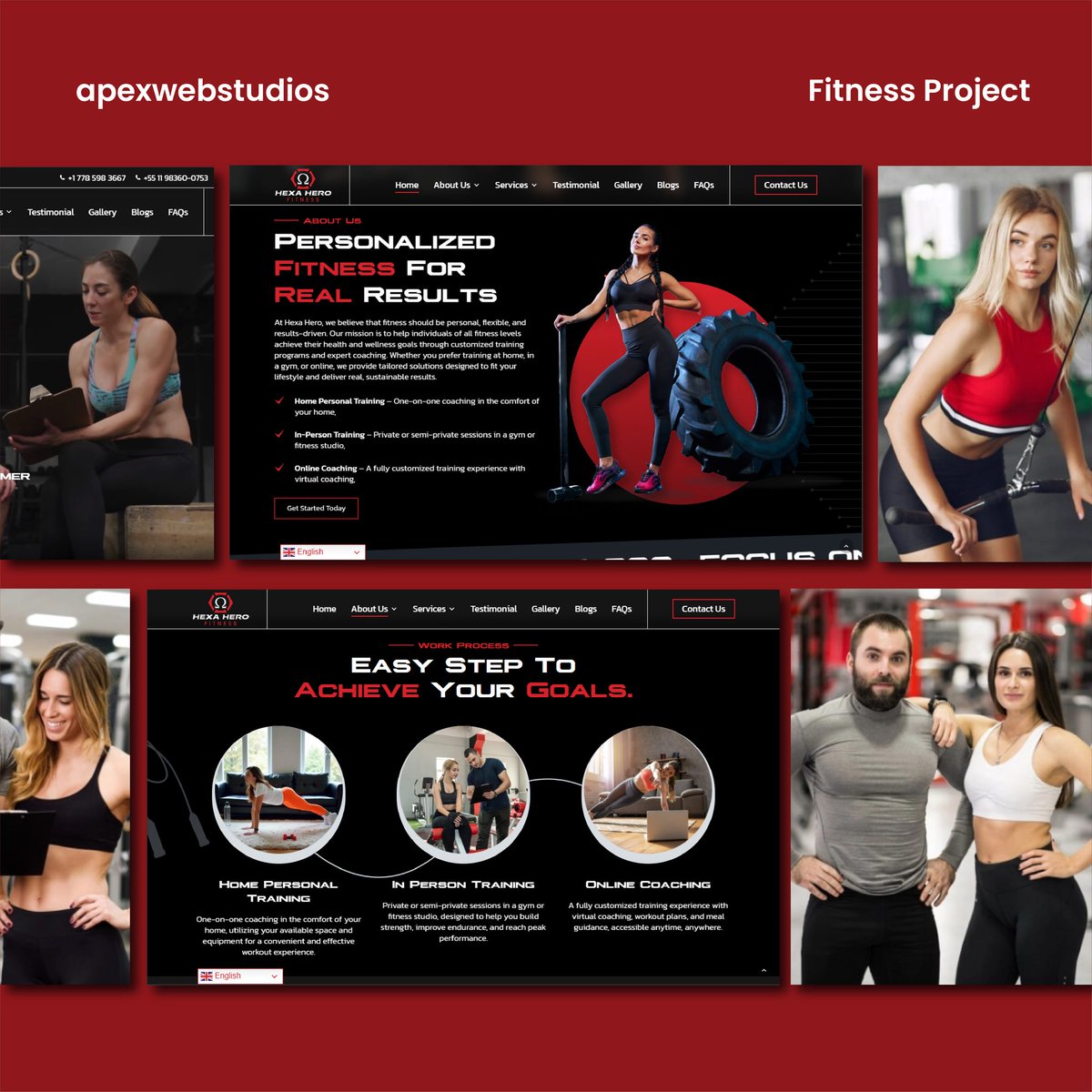 ApexWebStudios's tweet image. 🔥 Another Milestone Unlocked! 🔥We’re excited to showcase our recent project — a powerful and sleek website for Hexa Hero Fitness 

Crafted to inspire and convert, this platform is built to take fitness brands to the next level.