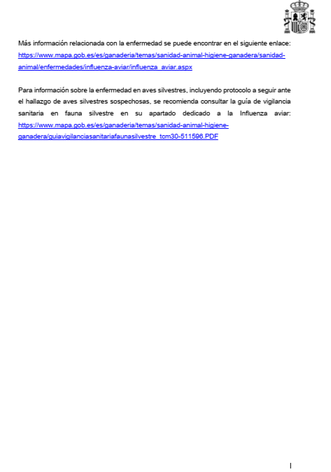 ☣️🇪🇸El <a href="/gobmapa/">Ministerio de Agricultura, Pesca y Alimentación</a> alerta de un foco de #GripeAviar H5N1 en el municipio de municipio de Alcolea de Tajo (Toledo).

Mortalidad anormal de aves en 4 naves: Una con 100% infectados, otra con un 5% y otras dos sin afección.

Es el 5º foco en España🔴

mapa.gob.es/dam/mapa/conte…