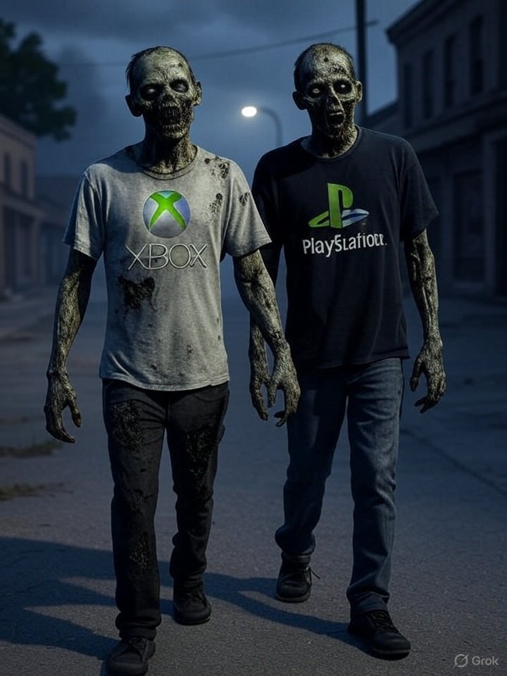 Fuzzy_Belvedere's tweet image. With @Sony going 3rd Party, I guess both @PlayStation and @Xbox are dead 💀