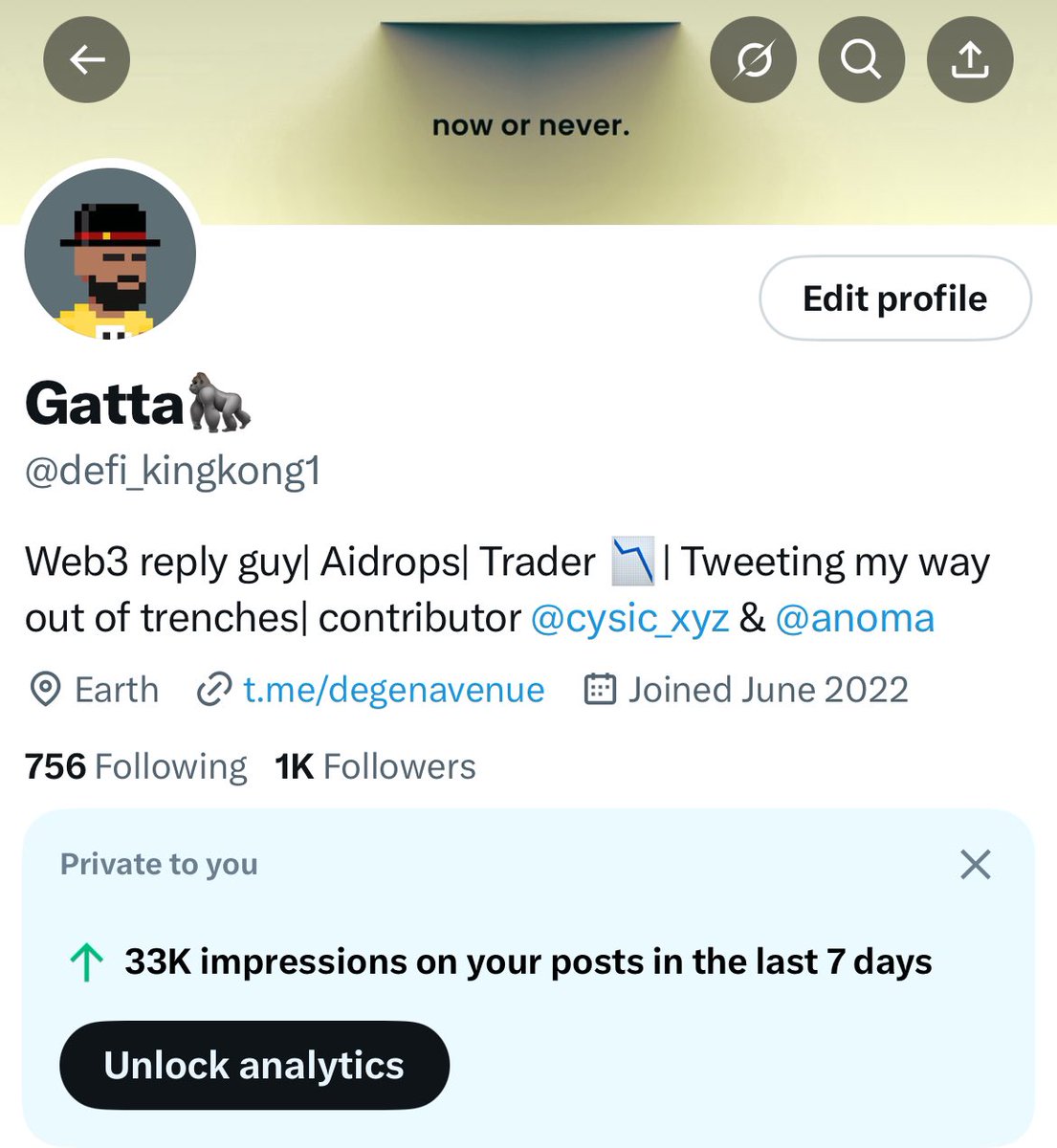 defi_kingkong1's tweet image. 33K+ impressions in the last 7 days.
All from yapping @cysic_xyz & @anoma is very impressive
The community is amazing and are ready to support
If you’re also a @cysic_xyz yapper… come here and let’s connect
Let’s follow everyone