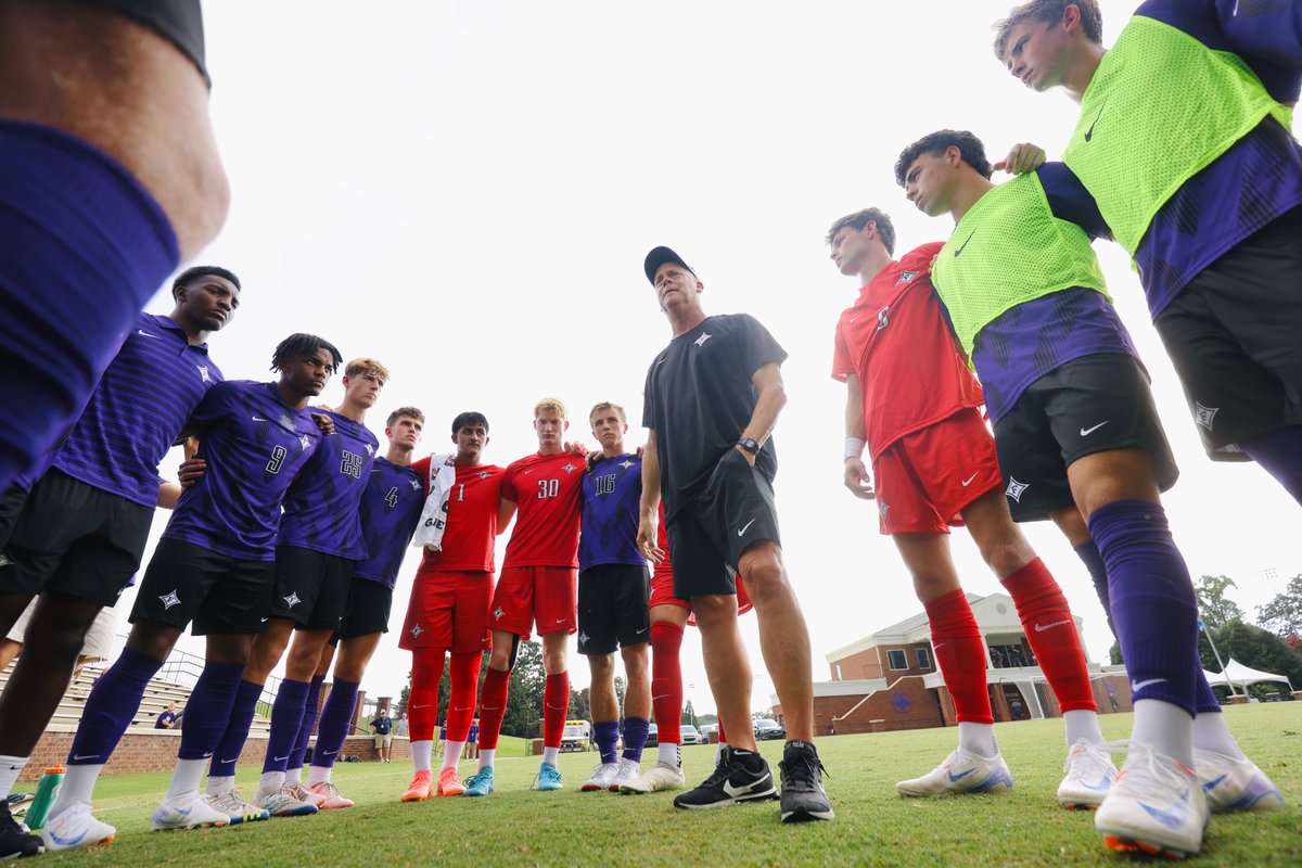 FurmanSoccer's tweet image. More than a game. Happy National Soccer Day from Furman&apos;s Men&apos;s Soccer! ⚽💜

#FUMS #family #NationalSoccerDay #FUAllTheTime