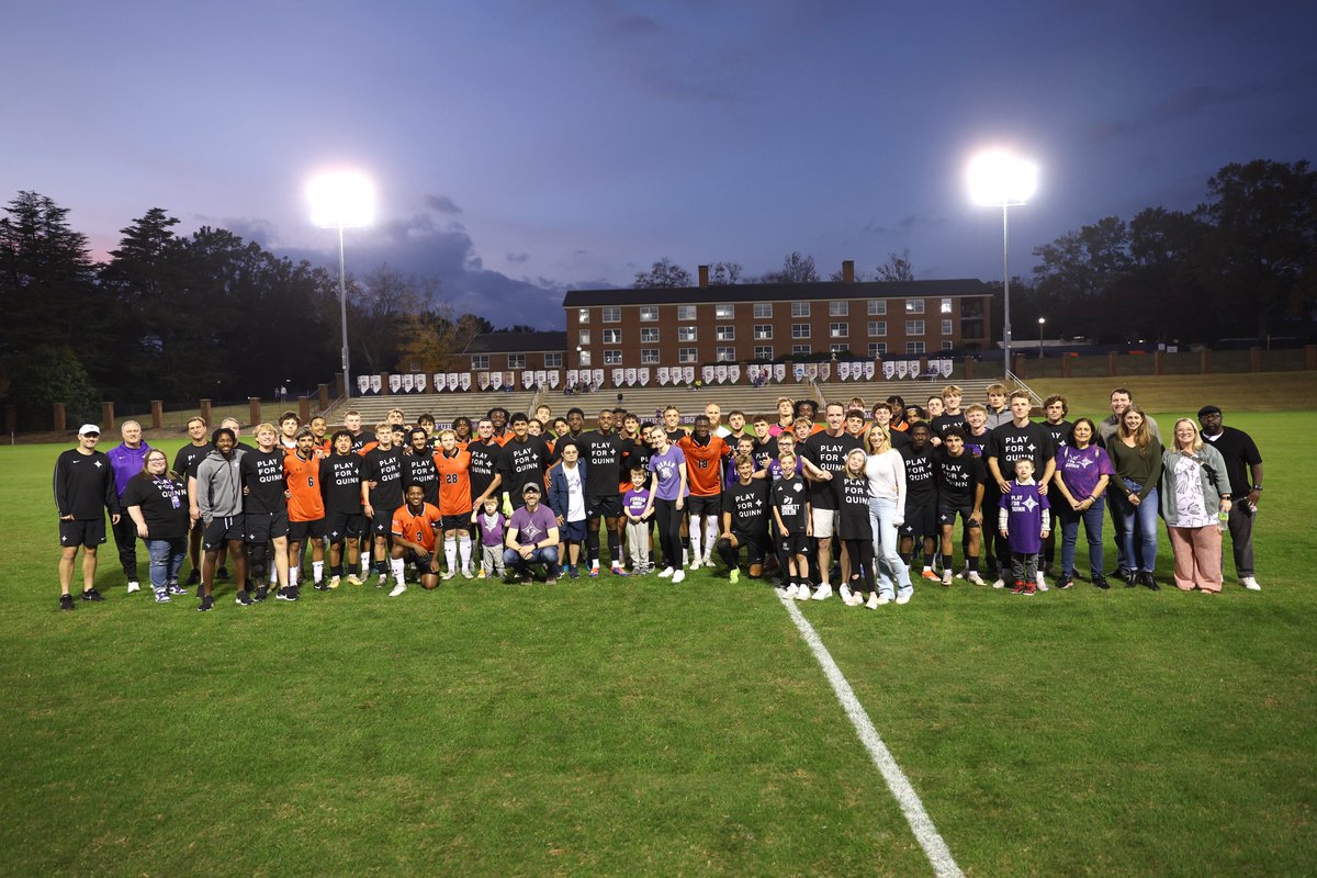 FurmanSoccer's tweet image. More than a game. Happy National Soccer Day from Furman&apos;s Men&apos;s Soccer! ⚽💜

#FUMS #family #NationalSoccerDay #FUAllTheTime