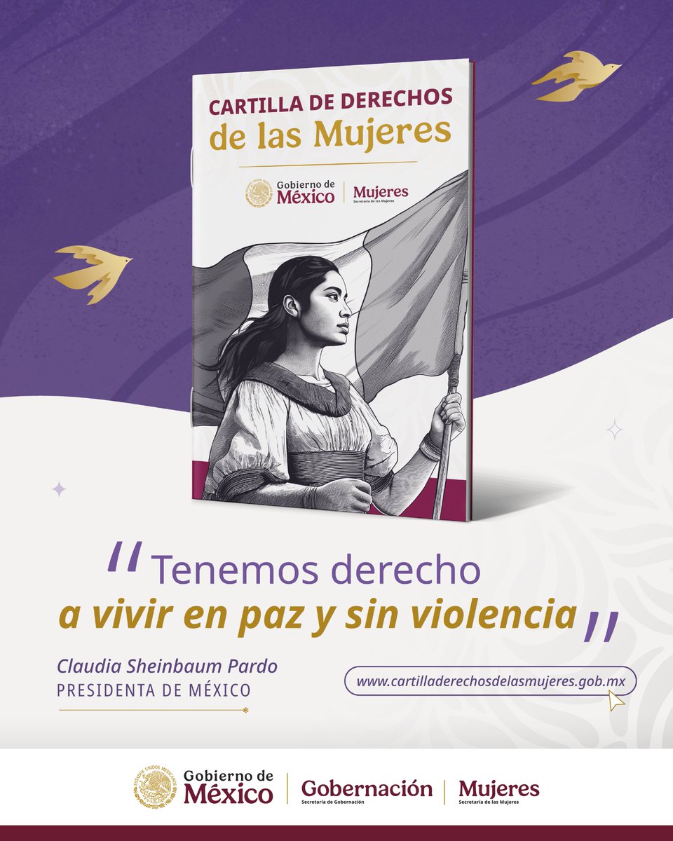 CONAPRED's tweet image. ¡Todos los derechos para todas las mujeres!

Consulta la Cartilla de Derechos de las Mujeres en: cartilladerechosdelasmujeres.gob.mx

#CartillaDeLasMujeres #ConoceTusDerechos