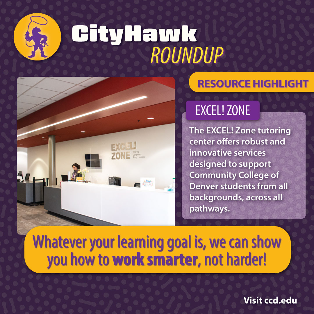 Our Weekly Roundup keeps you in the loop with campus events, resources, important dates, program information sessions, and more. Share this with a friend to help spread community resources! Go to CCD.edu/calendar to learn more about our information sessions!