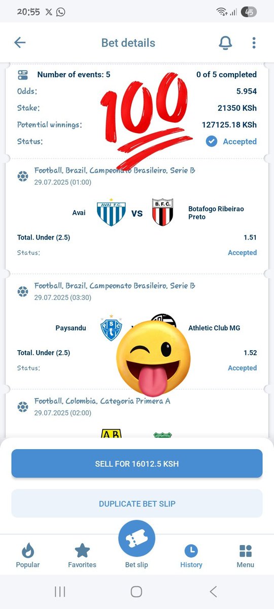 Trivela_8's tweet image. #1xbet #1xbet #1xbet
TODAY'S LATE NIGHT PARLAY
🔷️1XBET Reg 🎯LINK:bit.ly/4nR2aBk
⚡️⚡️1XBET Promocode: TRIVELA8
👌Betslip Code: GB65D
#LordOfChaos Airport #ByeByePassaris #MostHistoricDay #MondayMotivation #BBNaija Sesko Pesa Mfukoni