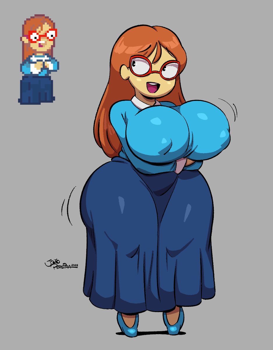 Mrs. Lovelett
Idk who she is or the context of the game she's from but I'm seeing her being drawn everywhere, so why not? The "hear me out" is strong in her xD

It was a good warm-up lol