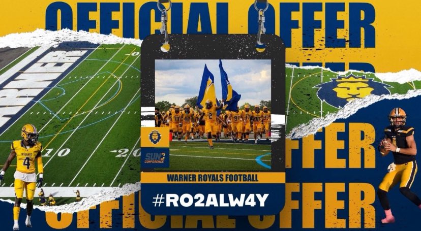 After a great conversation with <a href="/dburks88/">Dialleo Burks Sr.</a> i’m blessed to receive an offer from Warner university 🔵🟡 <a href="/dburks88/">Dialleo Burks Sr.</a> <a href="/AP_LAlbritton/">Lee Albritton</a> <a href="/H2_Recruiting/">Hasani (H2) | Football Recruiting</a> <a href="/DylanOliver23/">PolkwayDylan</a> <a href="/RadarHitList/">Radar Hit List - Elite Talent Network 🏈</a>