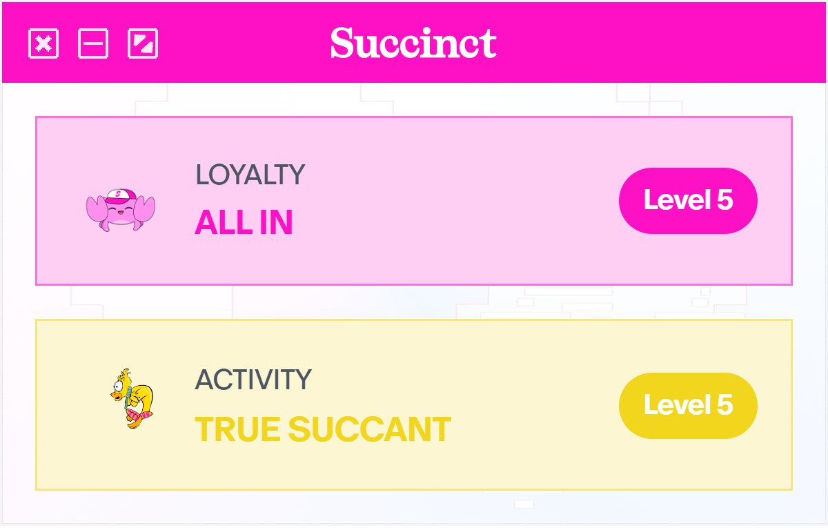 I'm eligible to receive ~4,000 PROVE from the <a href="/SuccinctLabs/">Succinct</a> airdrop!

SO LOVE SUCCINCT!! 
thanks to <a href="/0xCRASHOUT/">crashout</a> <a href="/nair_advaith/">Advaith</a> for giving me the code and WL. and to <a href="/szeto0040/">0xDragon</a> <a href="/SuccinctID/">Succinct Indonesia 🇮🇩</a> ALL SUCCANT who always makes us happy to be in the Succinct community!