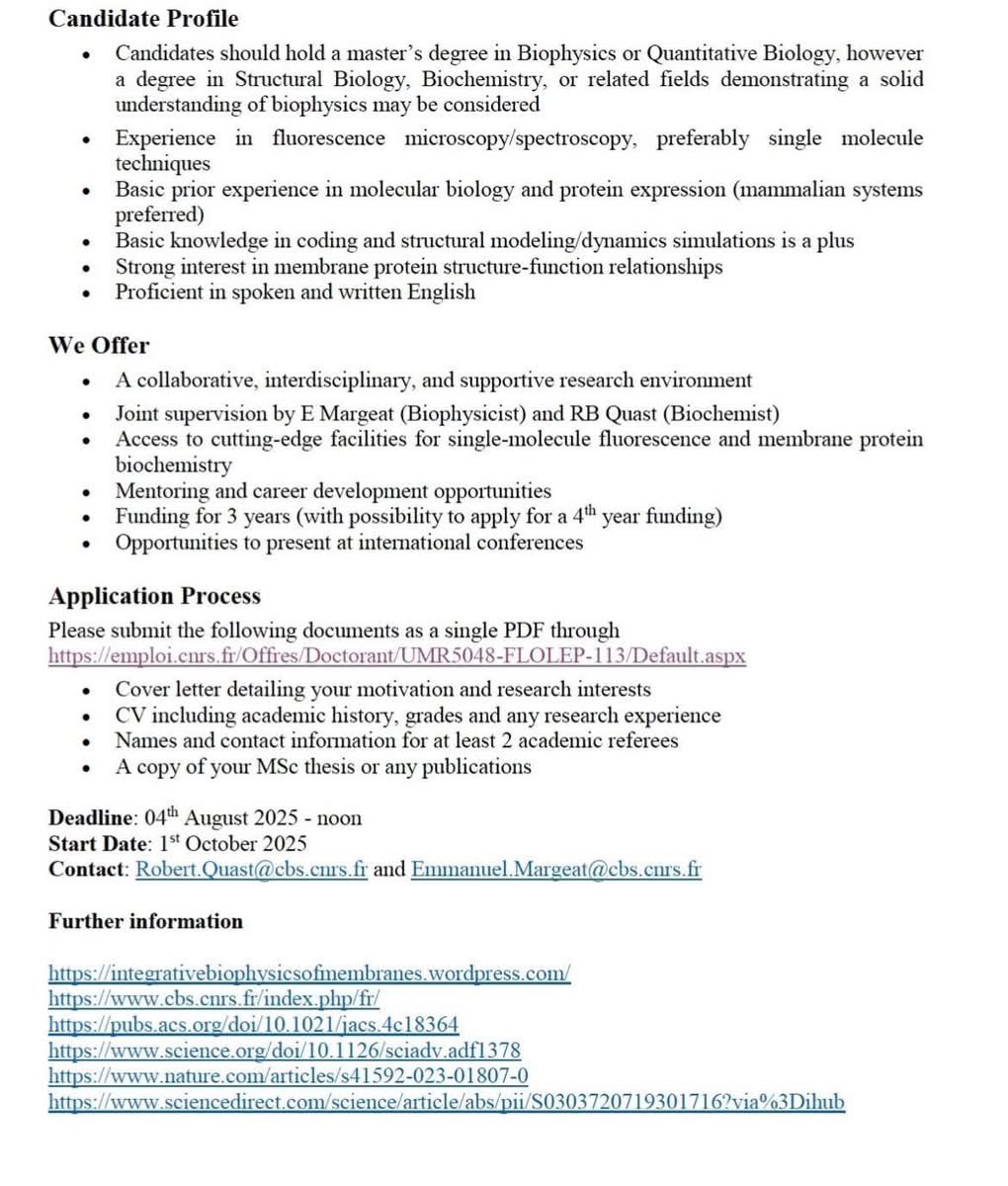 el_bonga's tweet image. Fully-funded PhD scholarship in Biophysics and Structural Biology for those with background in Biochemistry, Biophysics, Structural Biology, Quantitative Biology or related fields.