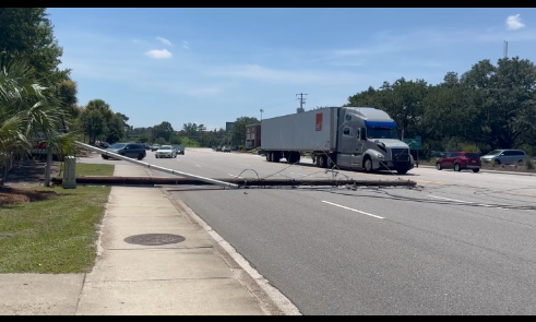 TRAFFIC ALERT! Sam Rittenberg Blvd. is closed in both directions between Skylark Drive and Orleans Road. Multiple power outages to nearby traffic lights have been reported! Please avoid the area and proceed with caution.  #Chsnews #chstrfc