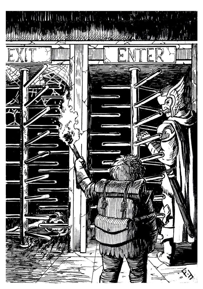 Dungeons should feel dangerous—places that inspire a healthy dose of fear when players send their characters inside. Survival should never be guaranteed. In the immortal words of The Eagles: “You can check out any time you like, but you can never leave.”
#DnD #DangerousDungeons