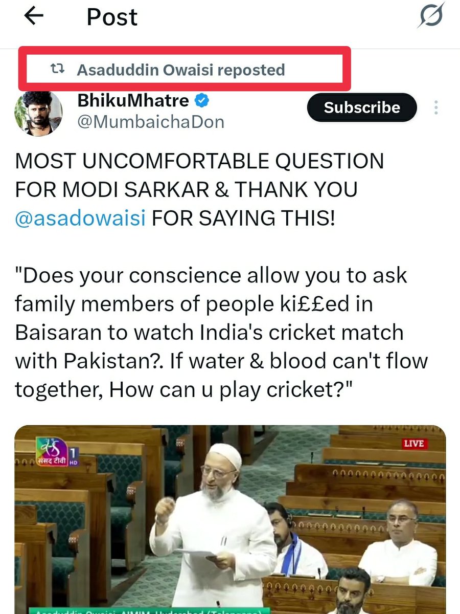 TheMuslimMatter's tweet image. ⚠️ Asaduddin Owaisi&apos;s account was hacked.