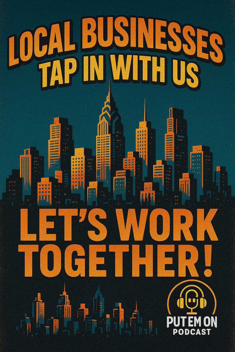 PutEmOnPodcast's tweet photo. 📢 PHILLY BUSINESSES — TAP TF IN! 💥
We not just talkin’ we building! If you run a gym, brand, restaurant, barbershop, clothing line, or anything in between, Let’s make Philly louder than ever 🏙️💯DM us now or tag a local business that need to get locked in 🤝
#PhillyBusinesses https://t.co/Tr4oh9PCmk
