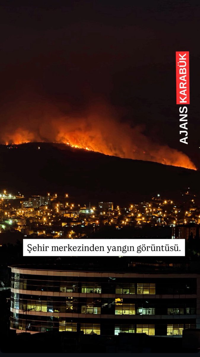 Karabük'te yangın şehir merkezine yaklaşmış acil destek gerekiyor‼️
#KarabükYanıyor