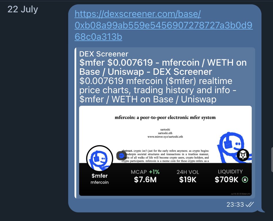 WindCrypto 🐿 (@wind_crypto) on Twitter photo Uzun ara vermiştik ama (COME BACK)!
22 Temmuz
$DRB - %170
$Mfer - %120 gördü anlık %45
Fakat şimdilik sessiz sedasız <a href="/JoinCryptoHouse/">CryptoHouse</a> ALPHA team ilerliyorum
Burada ki paylaşımlar değer görmüyor. Public paylaşsam mı emin değilim açıkçası
🔵 #Base sezon gayet güzel ilerliyor Uzun ara vermiştik ama (COME BACK)!
22 Temmuz
$DRB - %170
$Mfer - %120 gördü anlık %45
Fakat şimdilik sessiz sedasız <a href="/JoinCryptoHouse/">CryptoHouse</a> ALPHA team ilerliyorum
Burada ki paylaşımlar değer görmüyor. Public paylaşsam mı emin değilim açıkçası
🔵 #Base sezon gayet güzel ilerliyor