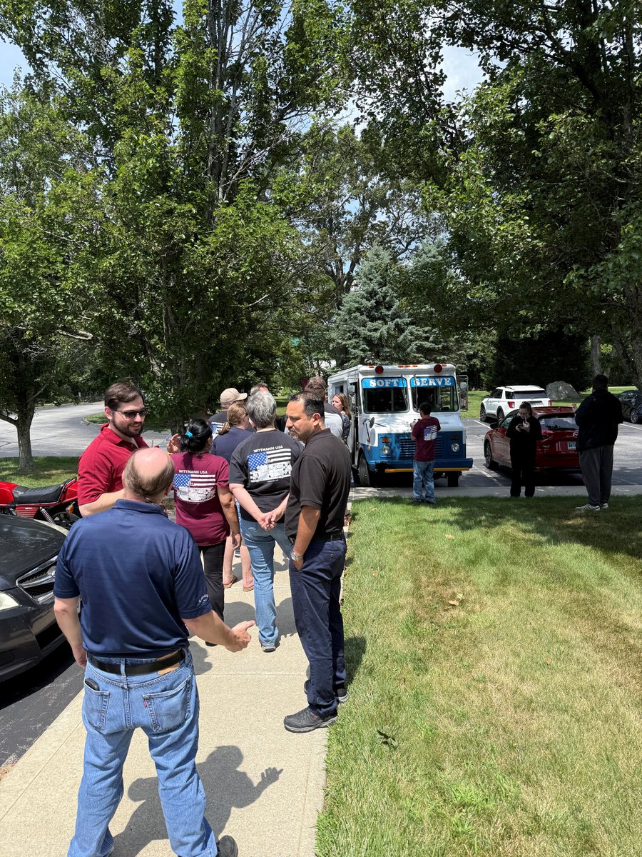 Nothing beats the heat like an ice cream break! 🍦☀️

Wittmann treated the team to a visit from the ice cream truck today to help cool off and show some appreciation. A sweet way to say thanks on a hot summer day! #TeamWittmann #SummerTreats #itsallwittmann #wittmannusa