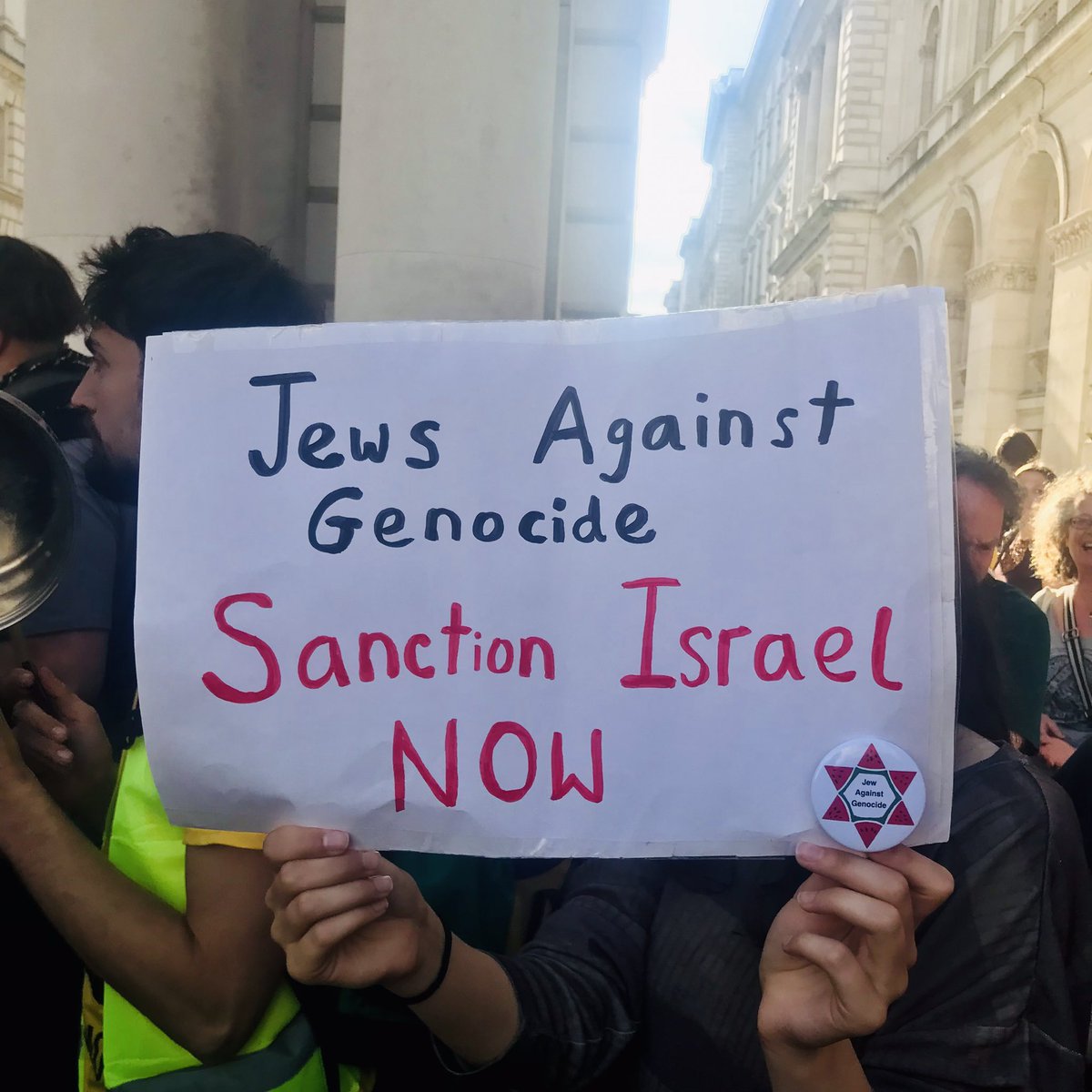 davidjmadden's tweet image. Outside the Foreign Office, with @NaamodUK and others