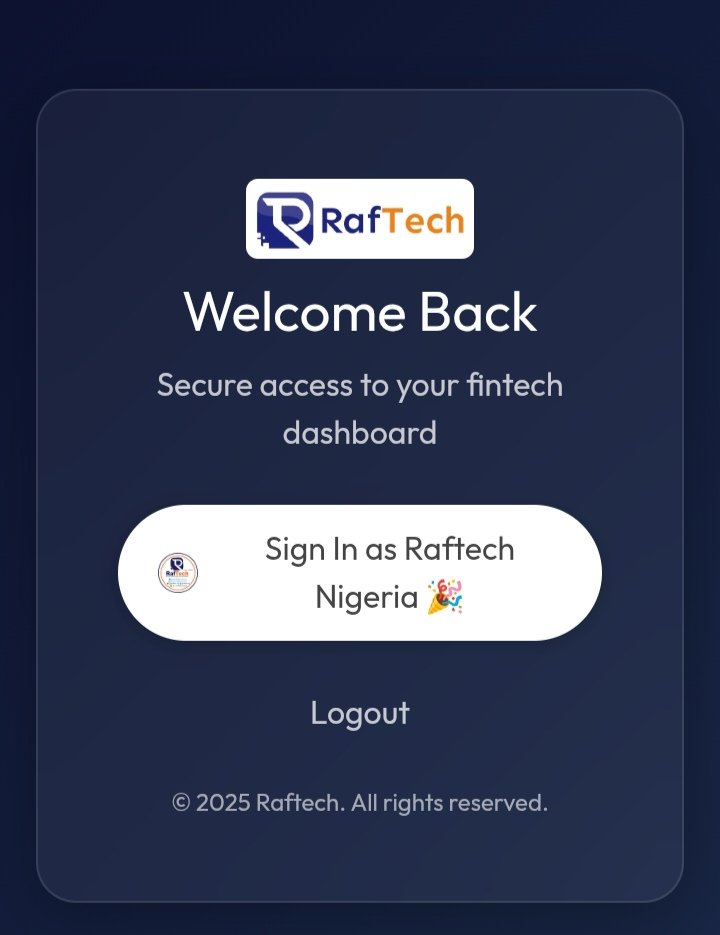 GoRaftech's tweet image. The ship is about to land! 🚀

- No stress.
- No long forms.

With just one click, you’re in!
Secure access to your FinTech Dashboard made simple.

#RafTech is coming...
And it&apos;s changing the game. 🔥